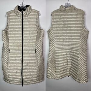 Duluth Trading 85813 Down Right Tunic Vest Pearl White Size XL